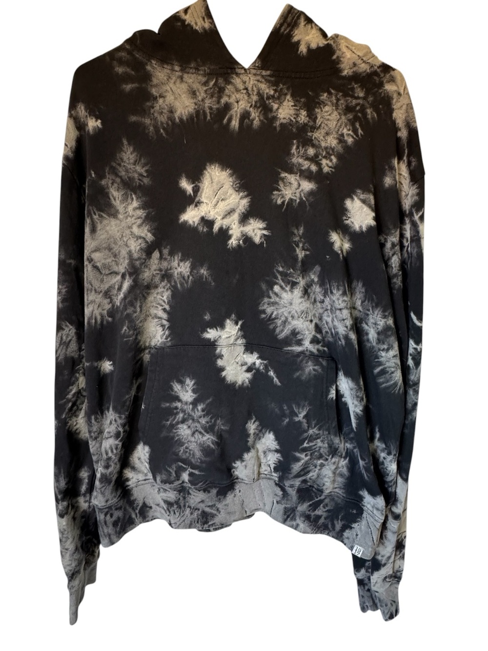 Sovereign Code LA Black & Gray High End Tie-Dye Hoodie Women's XL MINTY